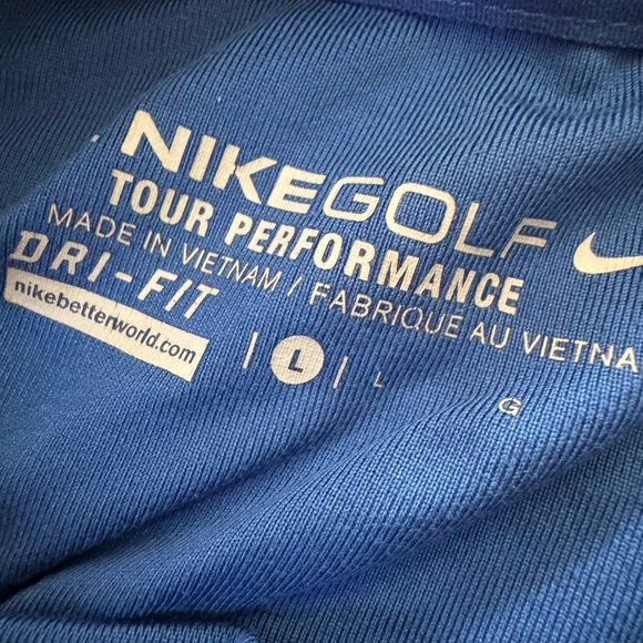 Nike Golf Tour Performance Polo Shirt Men Size Large Honda Logo - Picture 4 of 7